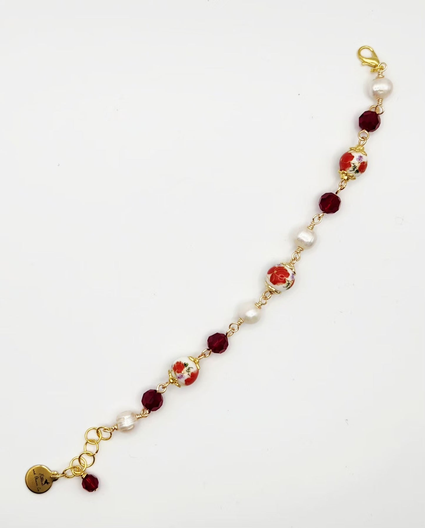 Crimson Bloom Bracelet