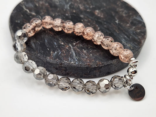 Glass and Crystal Bracelet