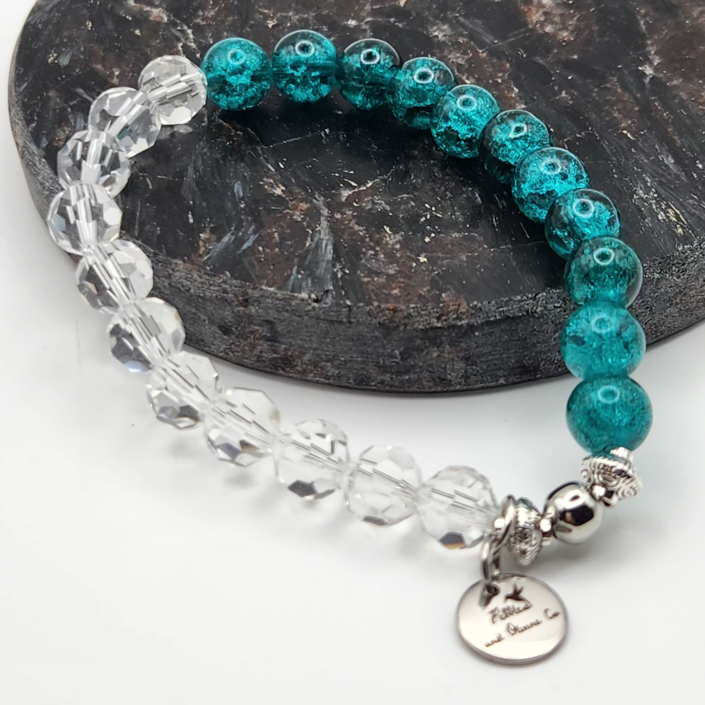 Glass and Crystal Bracelet