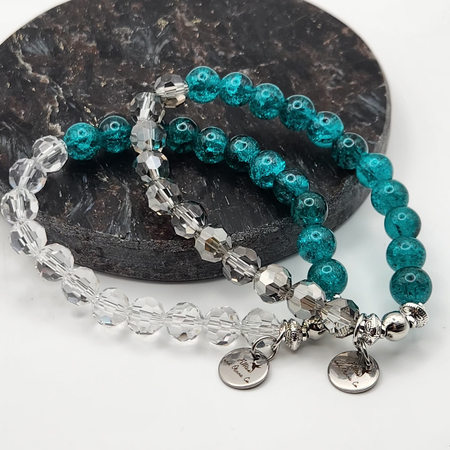 Glass and Crystal Bracelet