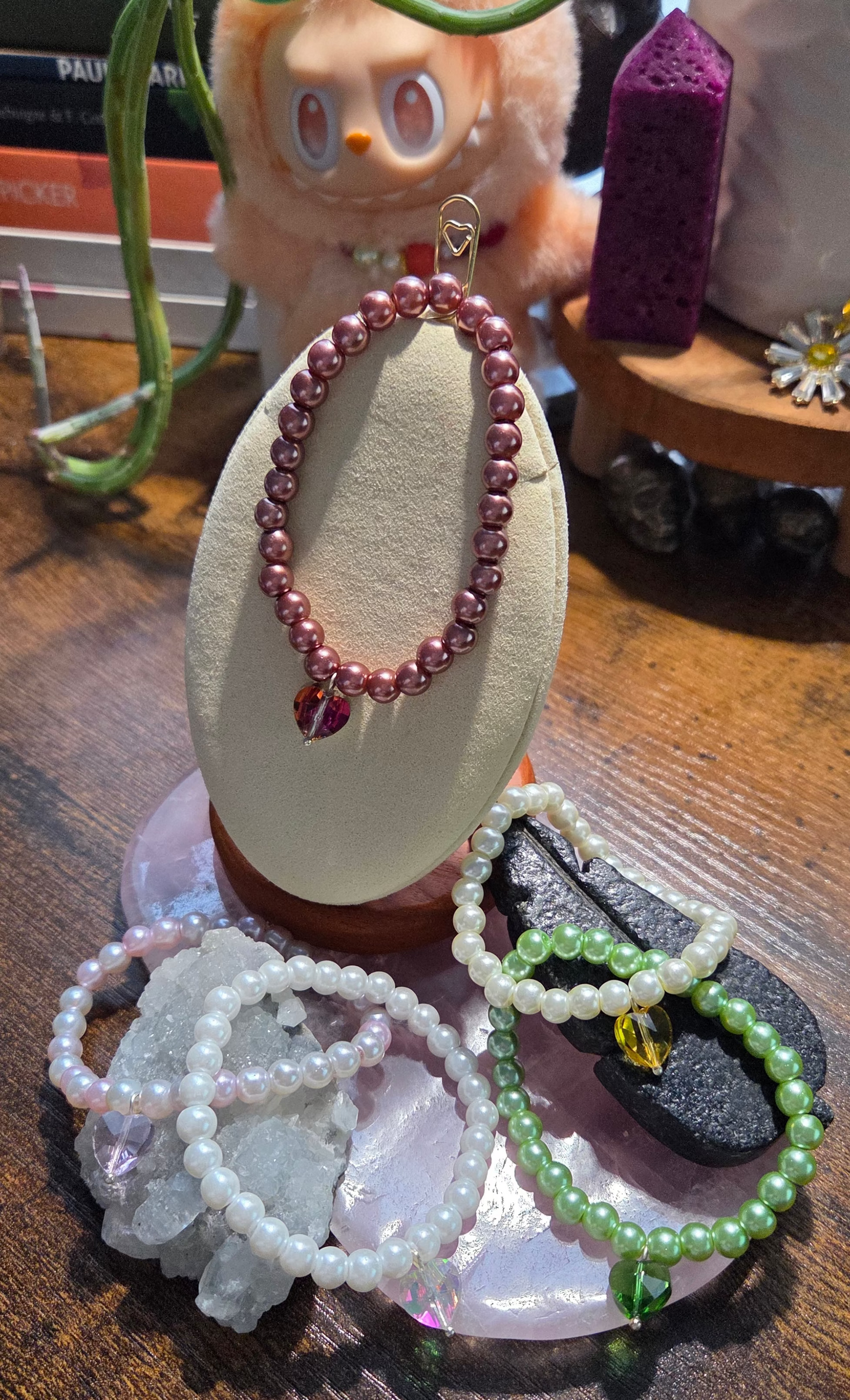 Bubu Heart Necklace (Labubu accessory)