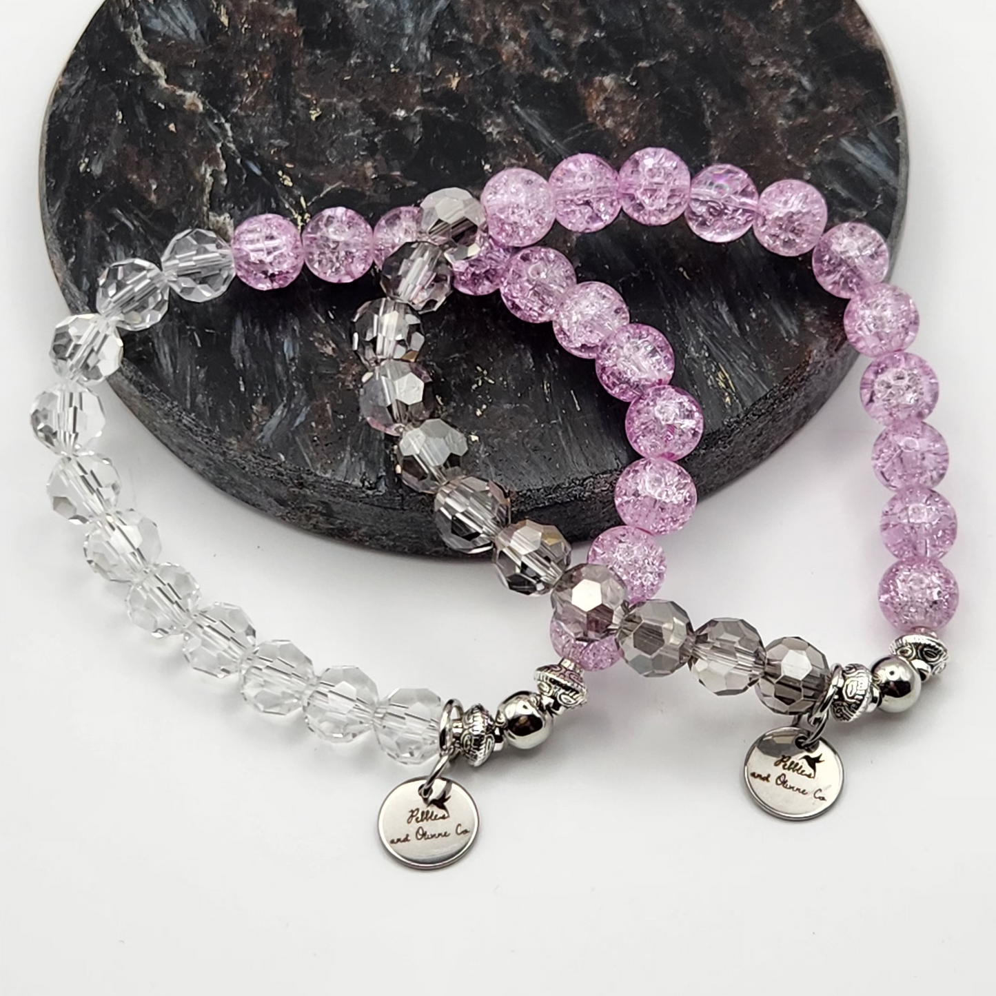 Glass and Crystal Bracelet