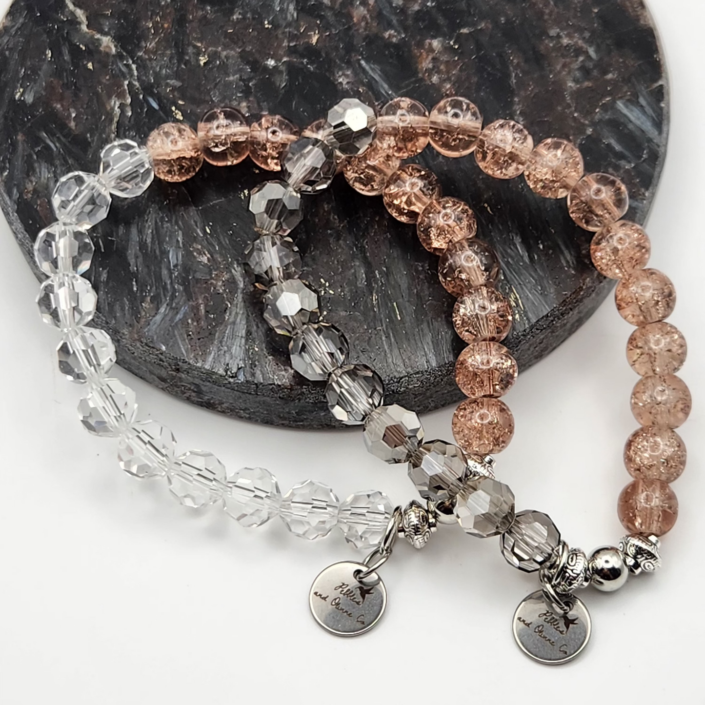 Glass and Crystal Bracelet