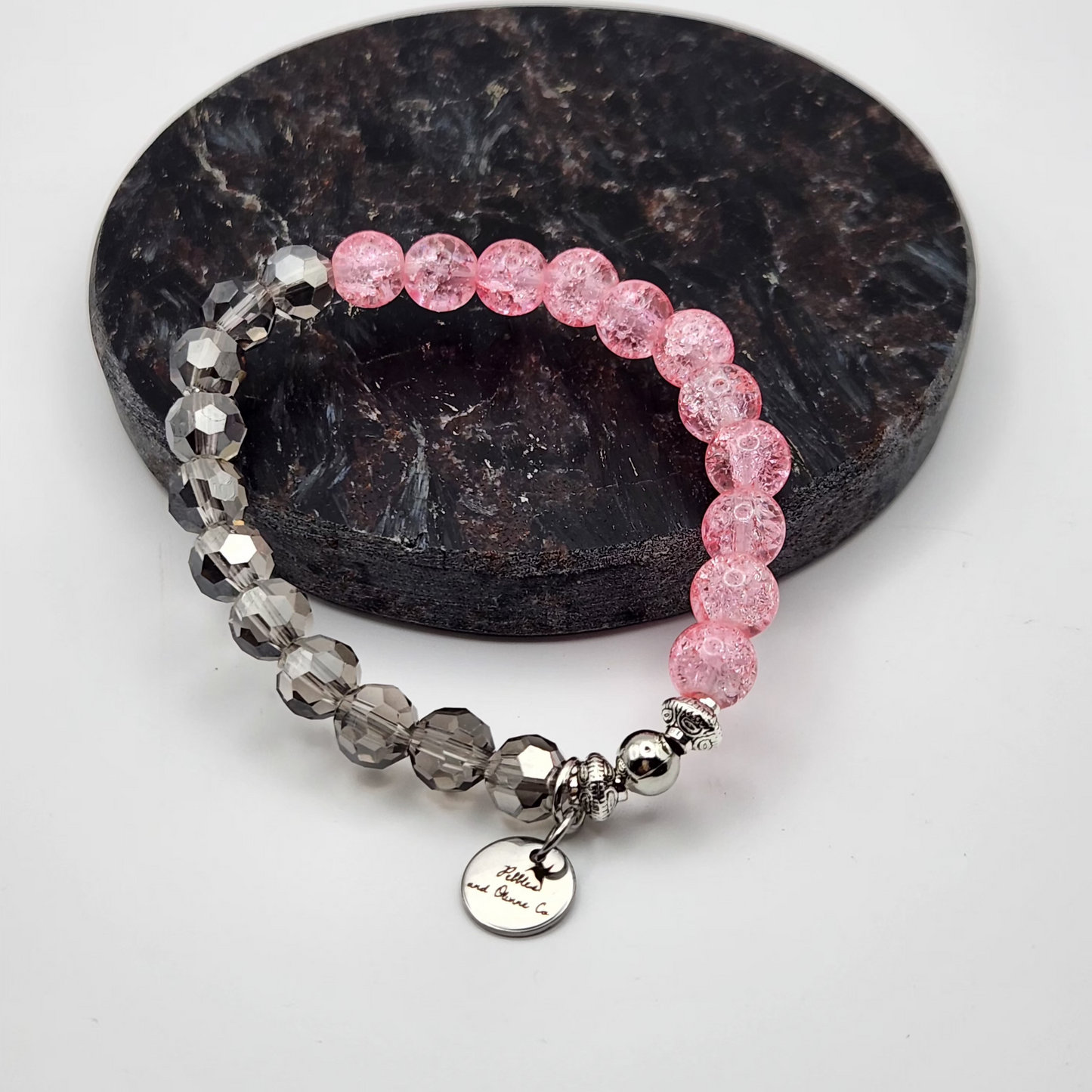 Glass and Crystal Bracelet