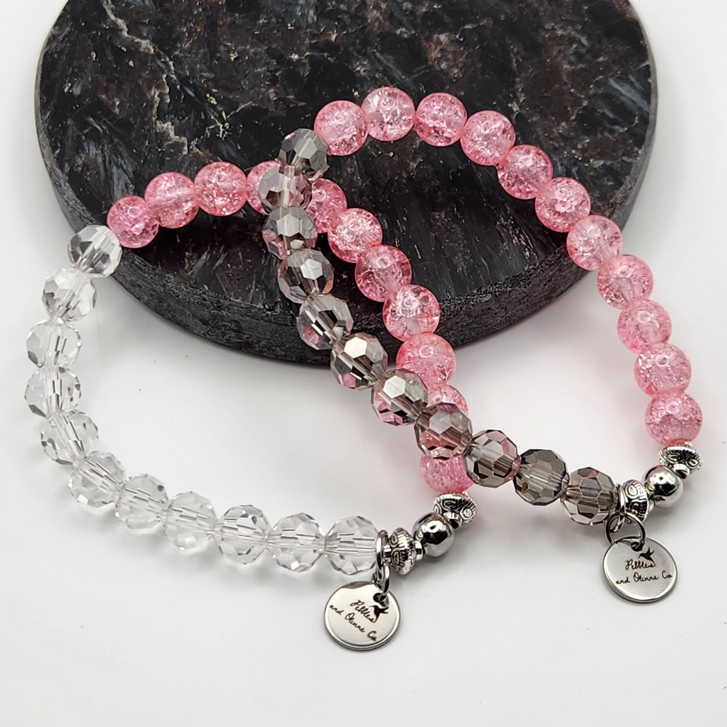 Glass and Crystal Bracelet