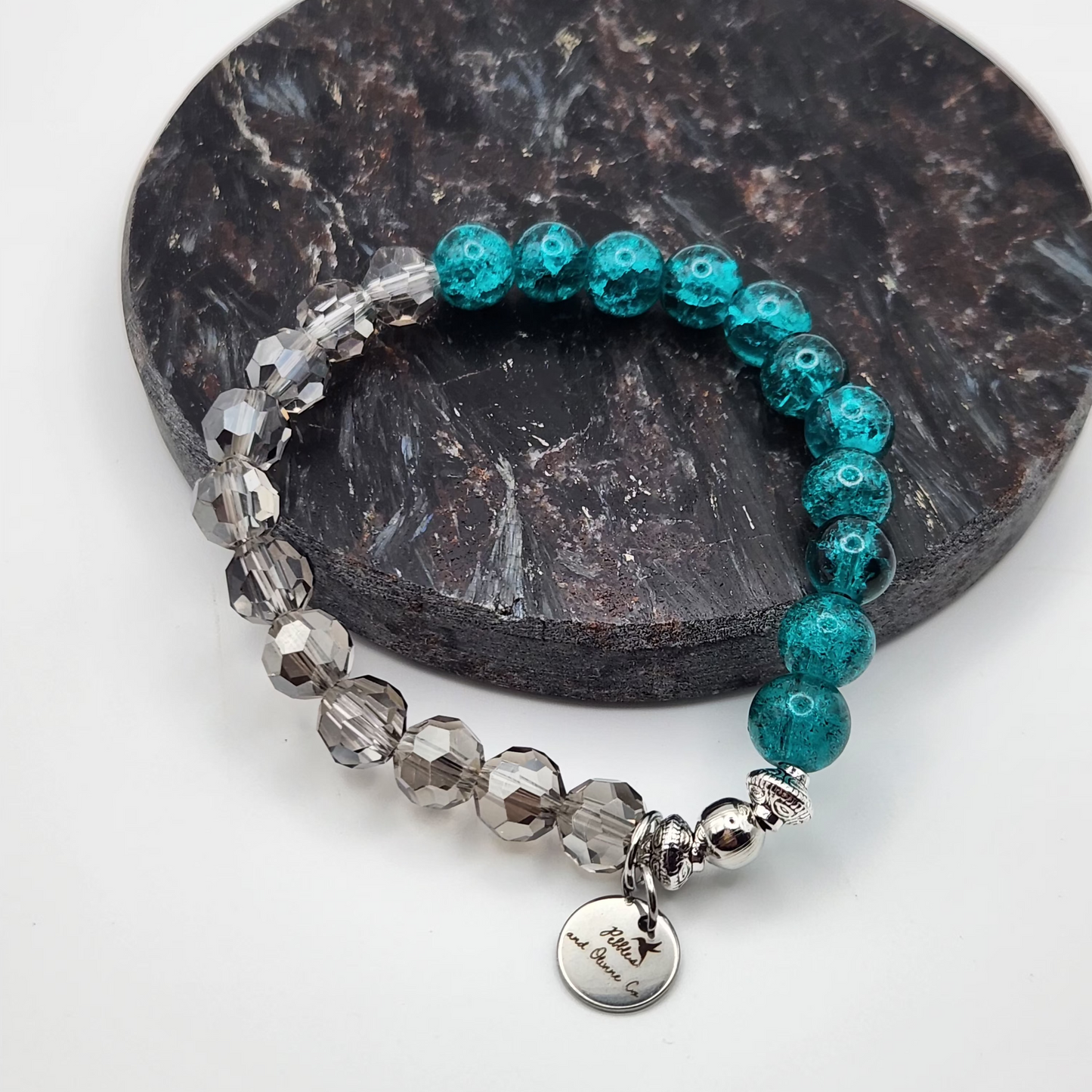 Glass and Crystal Bracelet